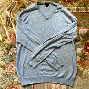 J. Crew Gray V-Neck Sweater